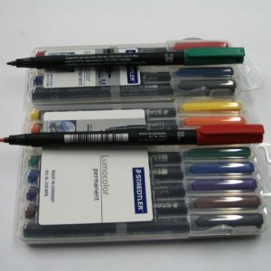 טוש STAEDTLER שקפים פרמננט דק סט4